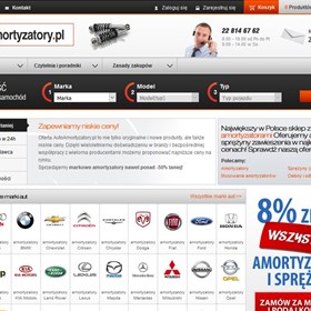 Strona sklepu AutoAmortyzatory.pl: Strona sklepu